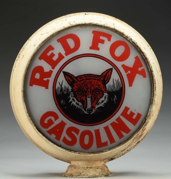RED FOX GASOLINE WITH LOGO 15" GLOBE LENSES.      