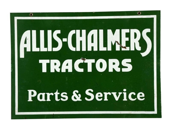 ALLIS-CHALMERS TRACTORS S&S SIGN.                 