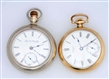 A GROUP OF TWO OPEN FACE POCKET WATCHES           