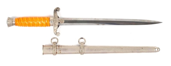 NAZI INFANTRY OFFICER DAGGER WITH SCABBARD.       