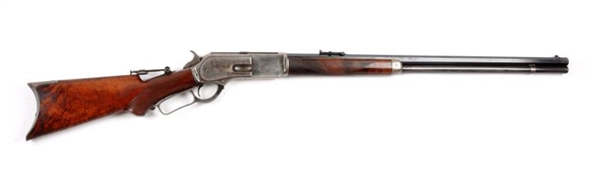 (A) DELUXE WINCHESTER MODEL 1876 RIFLE.           