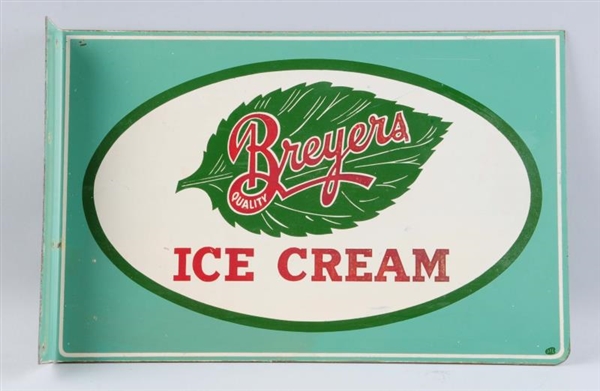 BREYERS ICE CREAM ADVERTISING FLANGE SIGN.        
