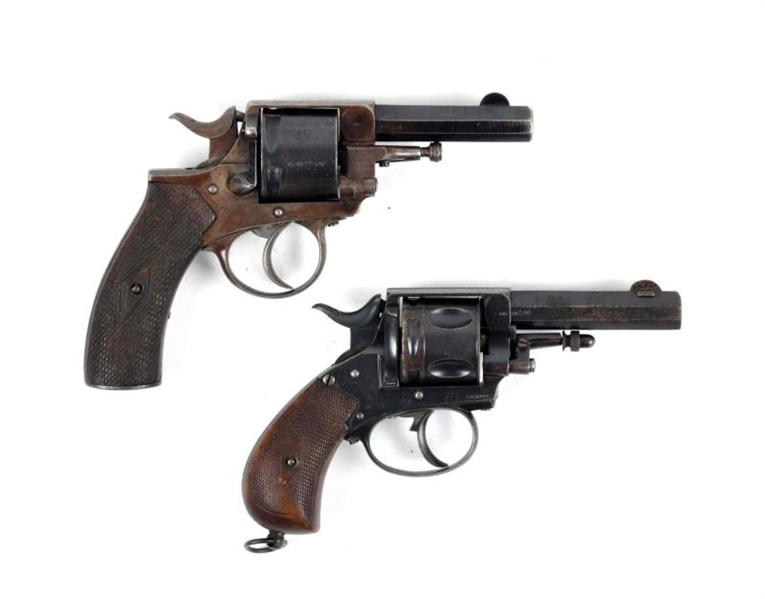 (A) LOT OF 2:  EUROPEAN DOUBLE ACTION REVOLVERS   