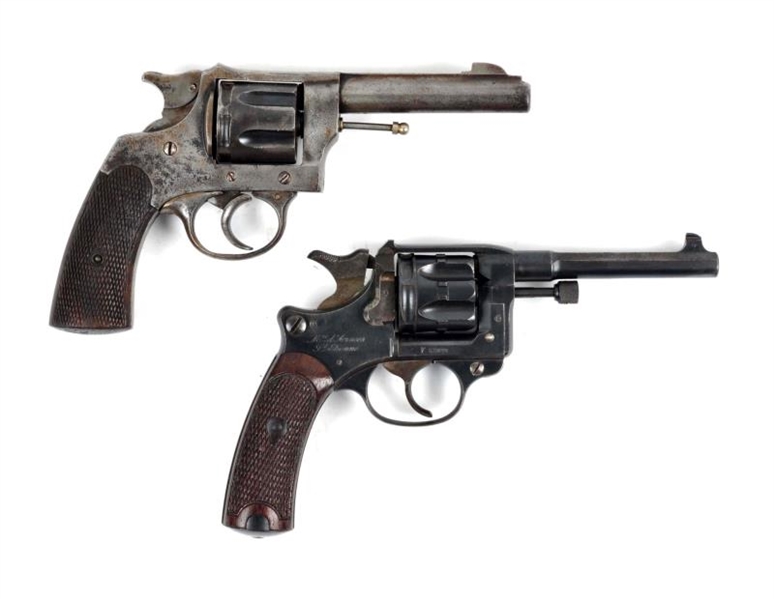 (A+C) LOT OF 2: EARLY FRENCH REVOLVERS            