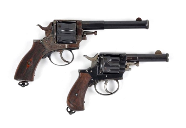 (A) LOT OF 2: BELGIUM DOUBLE ACTION REVOLVERS     