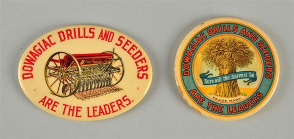 LOT OF 2: DRILLS & SEEDERS POCKET MIRRORS.        