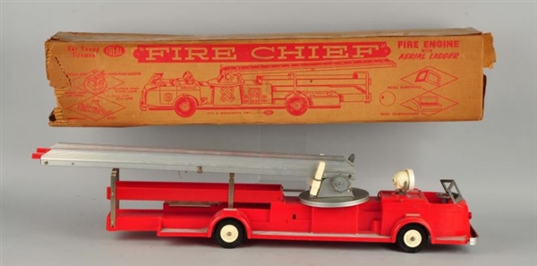 IDEAL AERIAL LADDER FIRE ENGINE TOY.              
