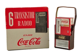 1960S COCA - COLA BOXED TRANSISTOR RADIO.        