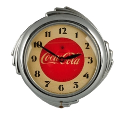 1930S - 40S COCA - COLA WALL CLOCK.             