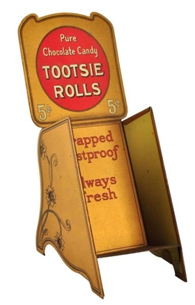1910 - 20 TOOTSIE ROLLS CANDY DISPENSER.          