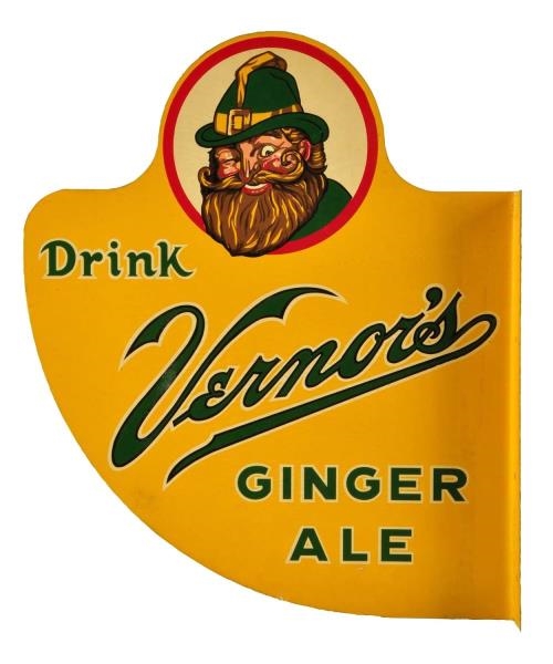 1940S - 1950S VERNORS TIN FLANGE.              
