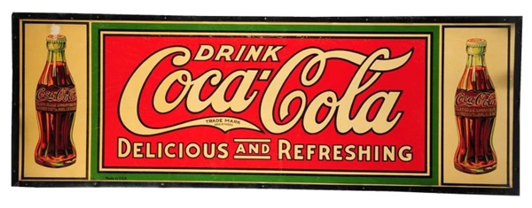 CA. 1920 COCA - COLA LARGE CARDBOARD SIGN.        