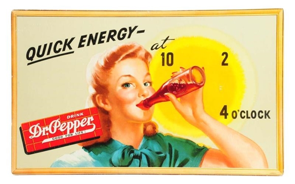 1940S QUICK ENERGY DR. PEPPER POSTER.            