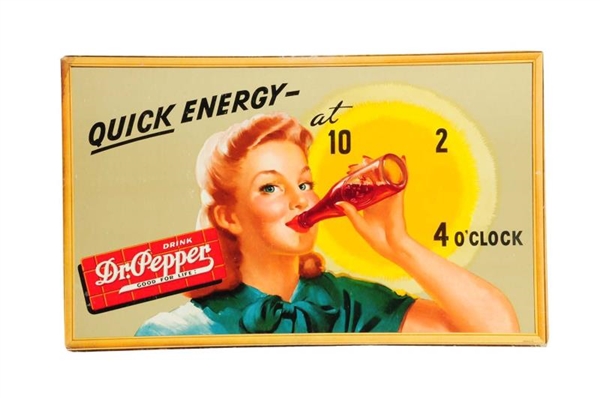 1940S QUICK ENERGY DR. PEPPER POSTER.            