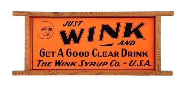 1950S - 1960S WINK EMBOSSED TIN SIGN.           