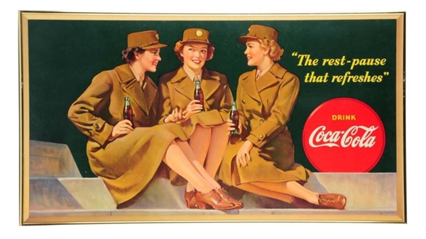 1943 COCA - COLA SERVICE GIRLS POSTER.            