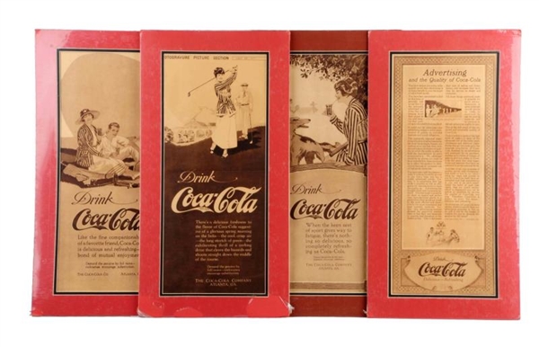 LOT OF 4: 1917 COCA-COLA PAPER ADS.               