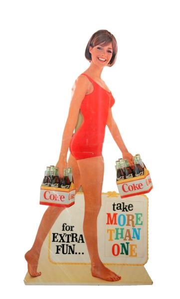 1960S COCA - COLA LARGE CARDBOARD CUTOUT.        
