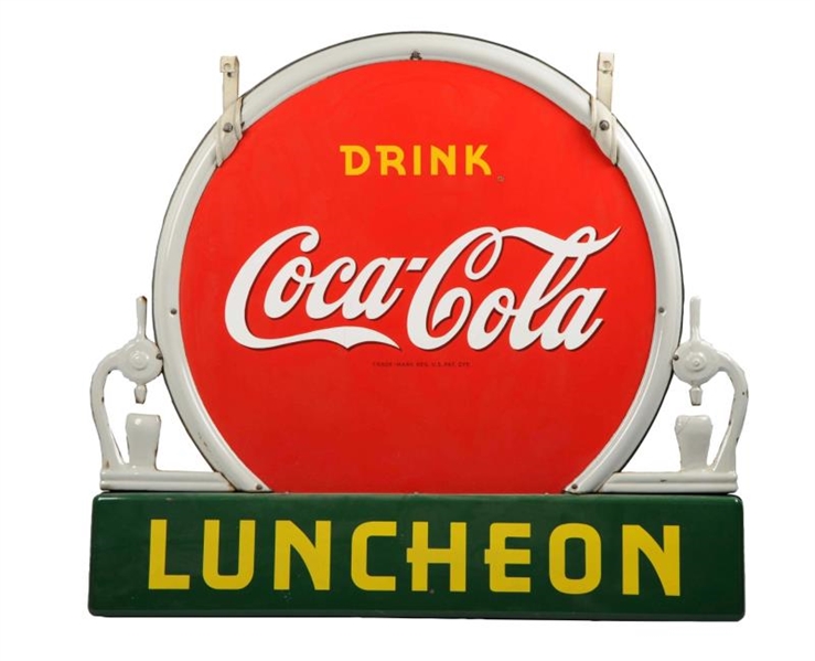 LATE 1930S - 40S COCA - COLA OUTDOOR SIGN.      