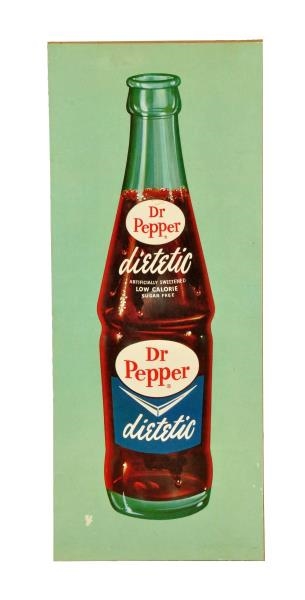 1960S DIET DR. PEPPER CARDBOARD SIGN.            