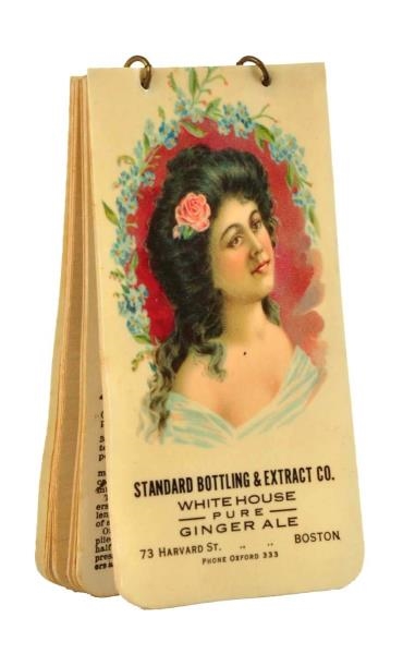 1900 - 1905 WHITE HOUSE GINGER ALE NOTEBOOK.      