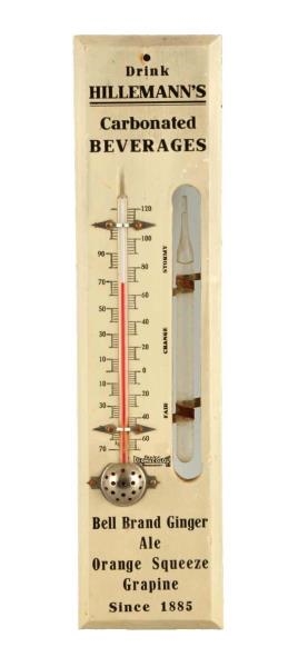 1910 - 20S HILLEMANNS BEVERAGES THERMOMETER.    