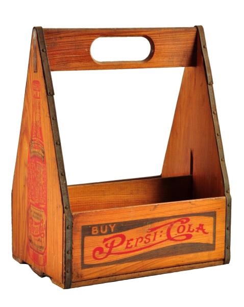 1930S PEPSI - COLA WOODEN CARRIER.               