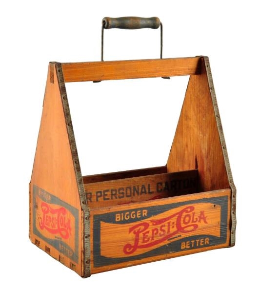 1930S PEPSI - COLA WOODEN CARRIER.               