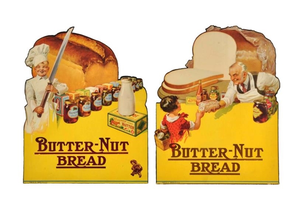 LOT OF 2: 1930S BUTTER - NUT BREAD CUTOUTS.      