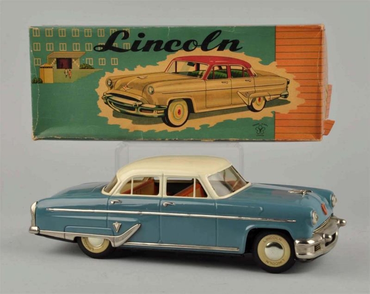 JAP. TIN LITHO FRICTION 1954 LINCOLN AUTOMOBILE.  