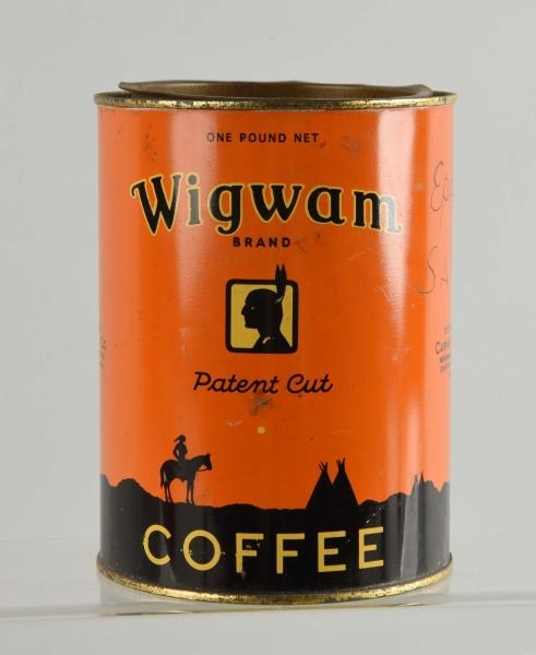 WIGWAM COFFEE TIN.                                