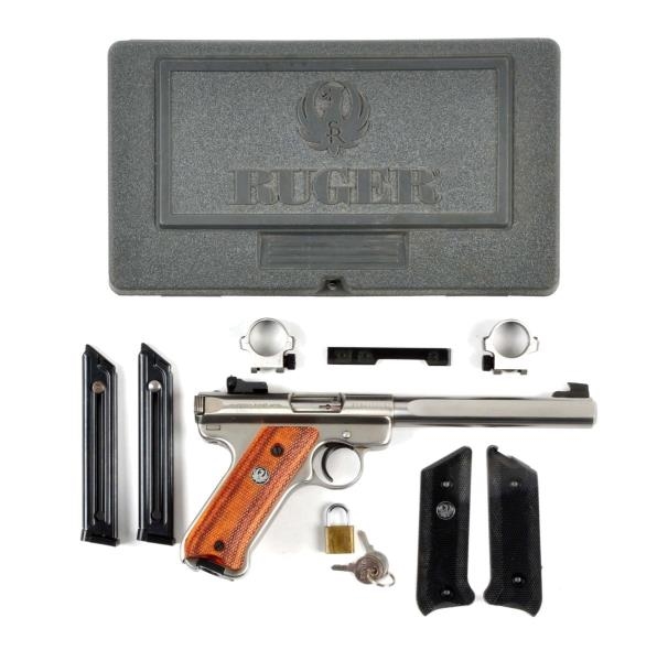 (M) BOXED RUGER MARK II SEMI-AUTO TARGET PISTOL   