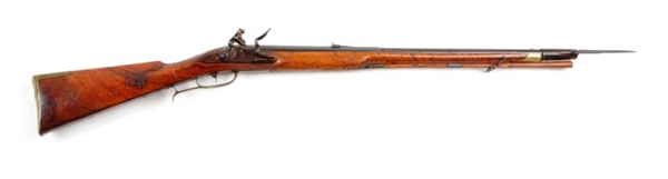 (A) EARLY GERMAN JAGER RIFLE WITH RARE BAYONET.   