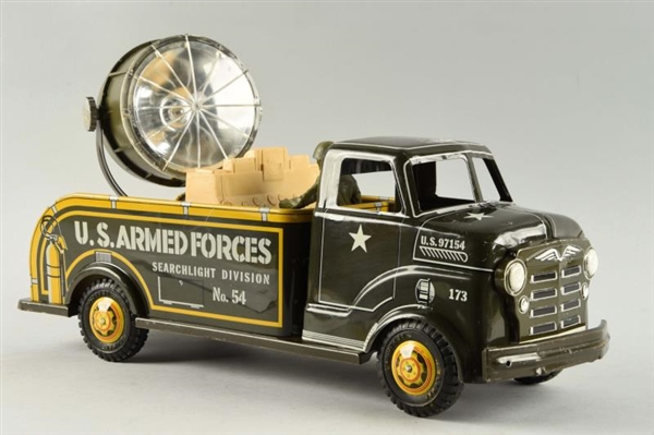 MARX ARMED FORCES SEARCHLIGHT TRUCK #54.          