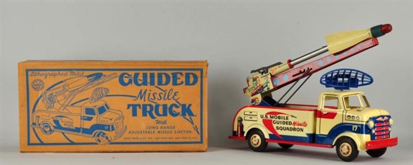 MARX TIN LITHO GUIDED MISSLE TRUCK #1958.         