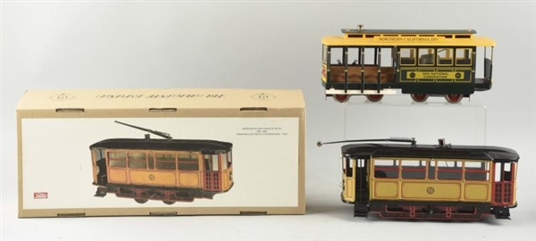 LOT OF 2:  TIN LITHO CABLE CARS.                  