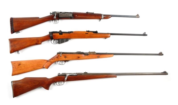 (C) LOT OF 4: CUT DOWN MILITARY BOLT ACTION RIFLES