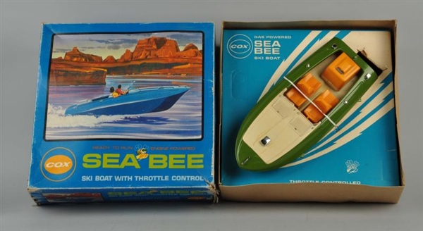 COX SEA BEE GAS POWERED BOAT IN BOX.              