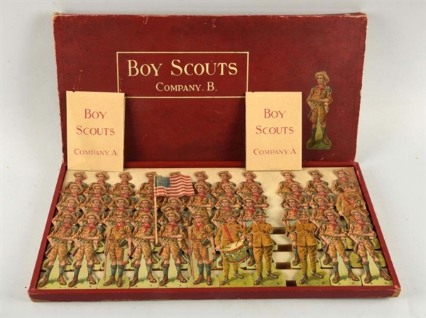BOY SCOUT FIGURES  SET IN BOX.                    