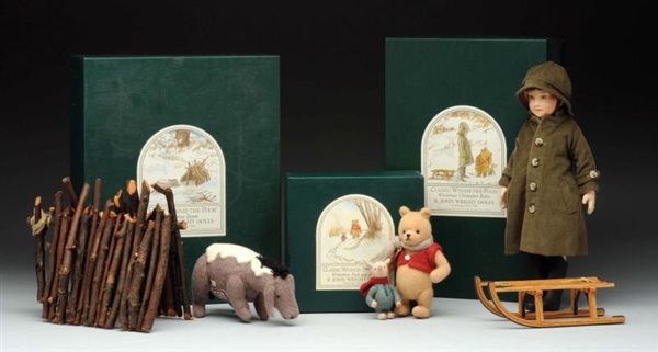 LOT OF 3: JOHN WRIGHT WINNIE THE POOH IN BOXES.   