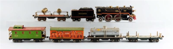 LOT OF 7: ASSORTED LIONEL 390 TRAINS.             
