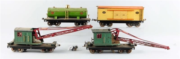 LOT OF 4: ASSORTED TRAINS.                        