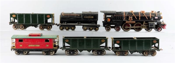 LOT OF 6: ASSORTED TRAINS.                        