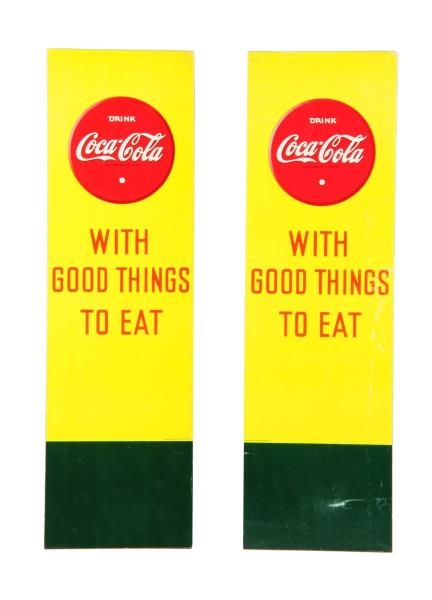 LOT OF 2: 1941 COCA - COLA CARDBOARD POSTERS.     