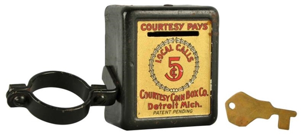 1920S - 30S COURTESY COIN BOX.                  