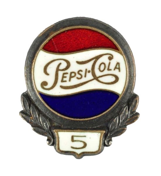 1950S PEPSI - COLA FIVE YEAR SERVICE PIN.        