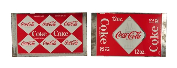 LOT OF 2: 1960S COCA - COLA UNFORMED CANS.       