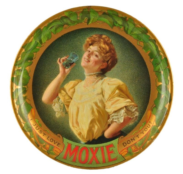 1905 - 1910 MOXIE TIP TRAY.                       