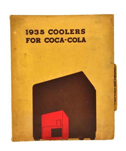 1935 COCA - COLA COOLERS BOOK.                    