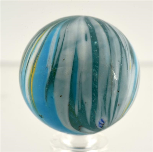LARGE BANDED TRANSPARENT SWIRL MARBLE.            